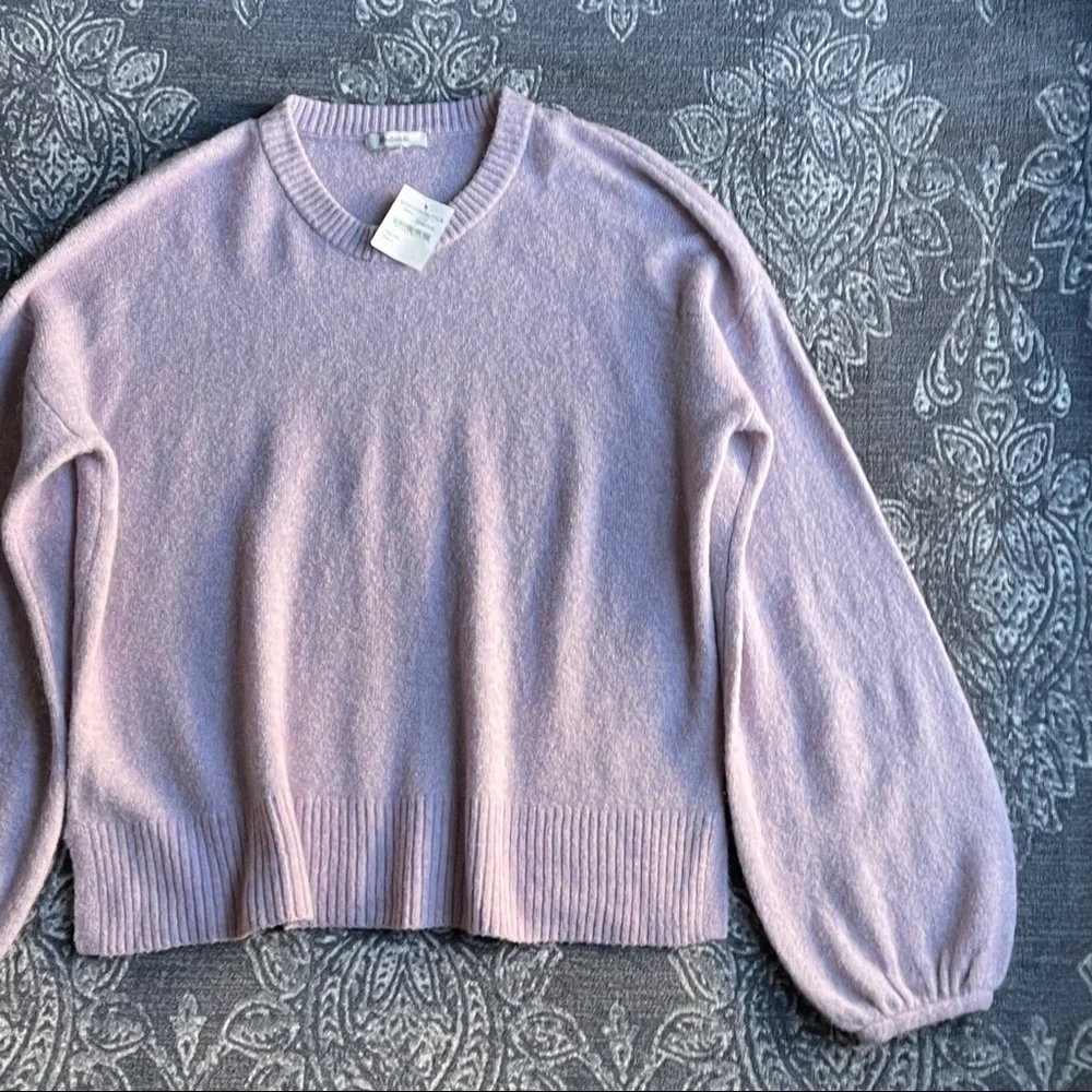 Madewell Payton Pullover Sweater in Heather Lilac Size Large